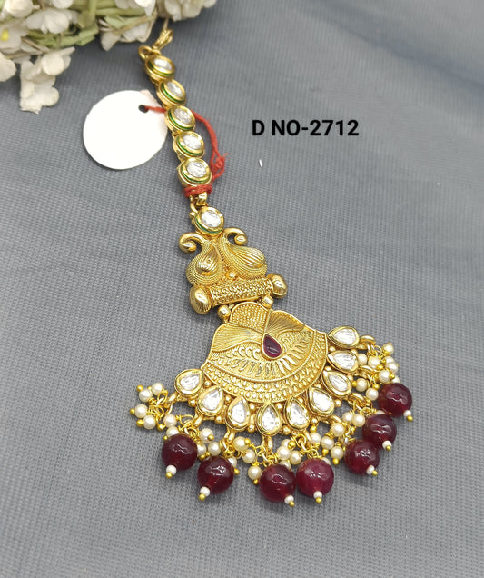 Kundan Golden Tica Sku-2712 rchiecreation