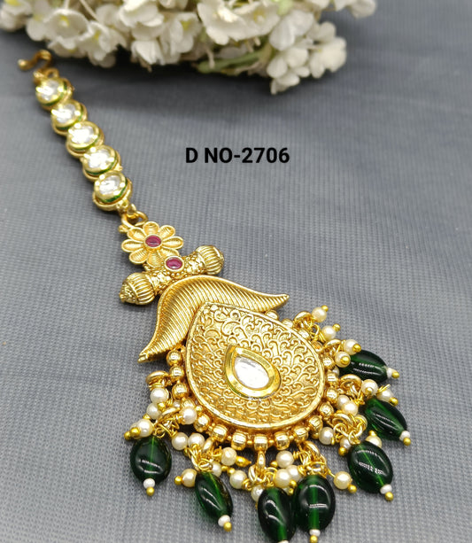 Kundan Golden Tica Sku 2706 rchiecreation