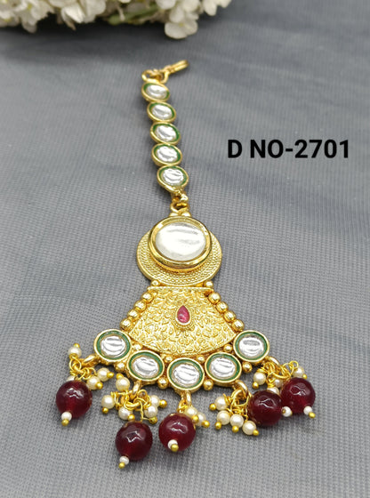 Kundan Golden Tica Sku 2701 rchiecreation