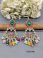 Mehandi  Polki  Earring Sku-988 A1 rchiecreation