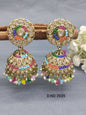 Polki Mehandi Jhumki Earring Sku 2035 rchiecreation