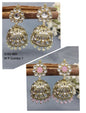 Polki Mehandi Jhumki Combo Earrings Sku 889 rchiecreation