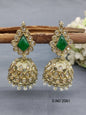 Polki Mehandi Jhumki Earring Sku 2061 rchiecreation