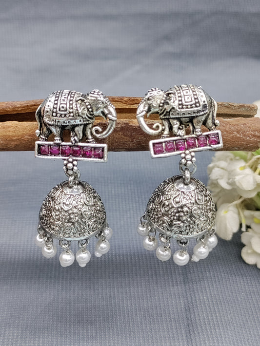 Victorian kempo Jhumki Earring Sku 2065 rchiecreation