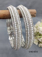 Stone Bangles Rodium Sku 6010 rchiecreation