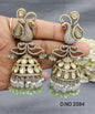 Moissanite Mehandi Jhumki Earring Sku 2084 rchiecreation