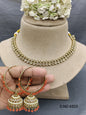 Polki Mehandi Necklace Set Sku 6523 rchiecreation