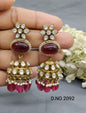 Moissanite Mehandi Jhumki Earring Sku 2092 rchiecreation