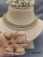 Polki Mehandi Necklace Set Sku 6524 rchiecreation