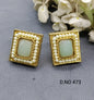 Antique Golden Top & Stud Earrings Sku 473 rchiecreation