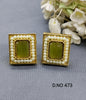 Antique Golden Top & Stud Earrings Sku 473 rchiecreation