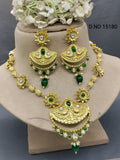 Antique Golden Necklace Set Sku 15180 rchiecreation