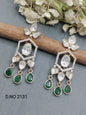 Moissanite Mehandi Earring Sku 2131 rchiecreation