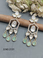 Moissanite Mehandi Earring Sku 2131 rchiecreation