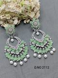 Cz Ad Rodium Earrings Sku 2112 rchiecreation