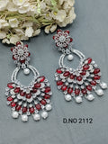 Cz Ad Rodium Earrings Sku 2112 rchiecreation