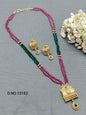 Antique golden mala Necklace Sku 15182 rchiecreation