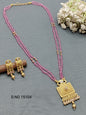 Antique Golden Mala Necklace Sku 15104 rchiecreation