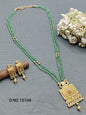 Antique Golden Mala Necklace Sku 15104 rchiecreation