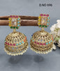 Polki Mehandi Jhumki Earring Sku 696 rchiecreation