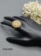 Polki Mehandi Finger Ring Sku 5992 rchiecreation