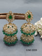 Polki Mehandi Jhumki Earring Sku 2055 rchiecreation