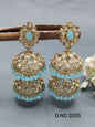 Polki Mehandi Jhumki Earring Sku 2055 rchiecreation