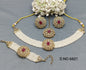 Polki Mehandi Choker Necklace Set+Bracelet Sku 6601 rchiecreation