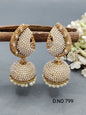 Pearl Golden jhumki Earrings Sku 799 D3 rchiecreation