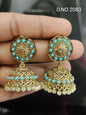 Polki Mehandi Jhumki Earring Sku 2983 rchiecreation