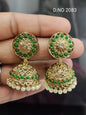 Polki Mehandi Jhumki Earring Sku 2983 rchiecreation