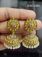 Polki Mehandi Jhumki Earring Sku 2983 rchiecreation