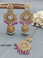 Polki Mehandi Earring & Tica Sku 2005 A2 rchiecreation