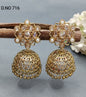 Polki Mehandi Jhumki Earring Sku 716 rchiecreation