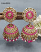 Polki Mehandi Jhumki Earring Sku -2035 A3 rchiecreation