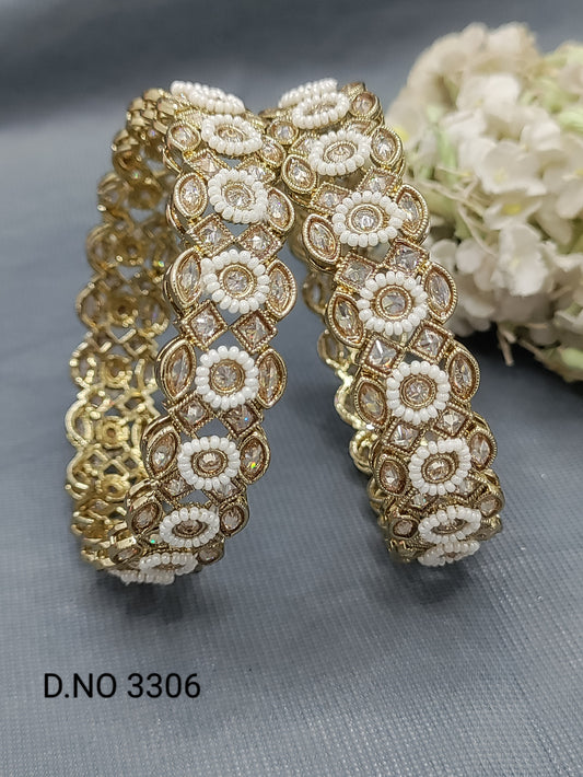 Polki Mehandi bangles Sku 3306 rchiecreation