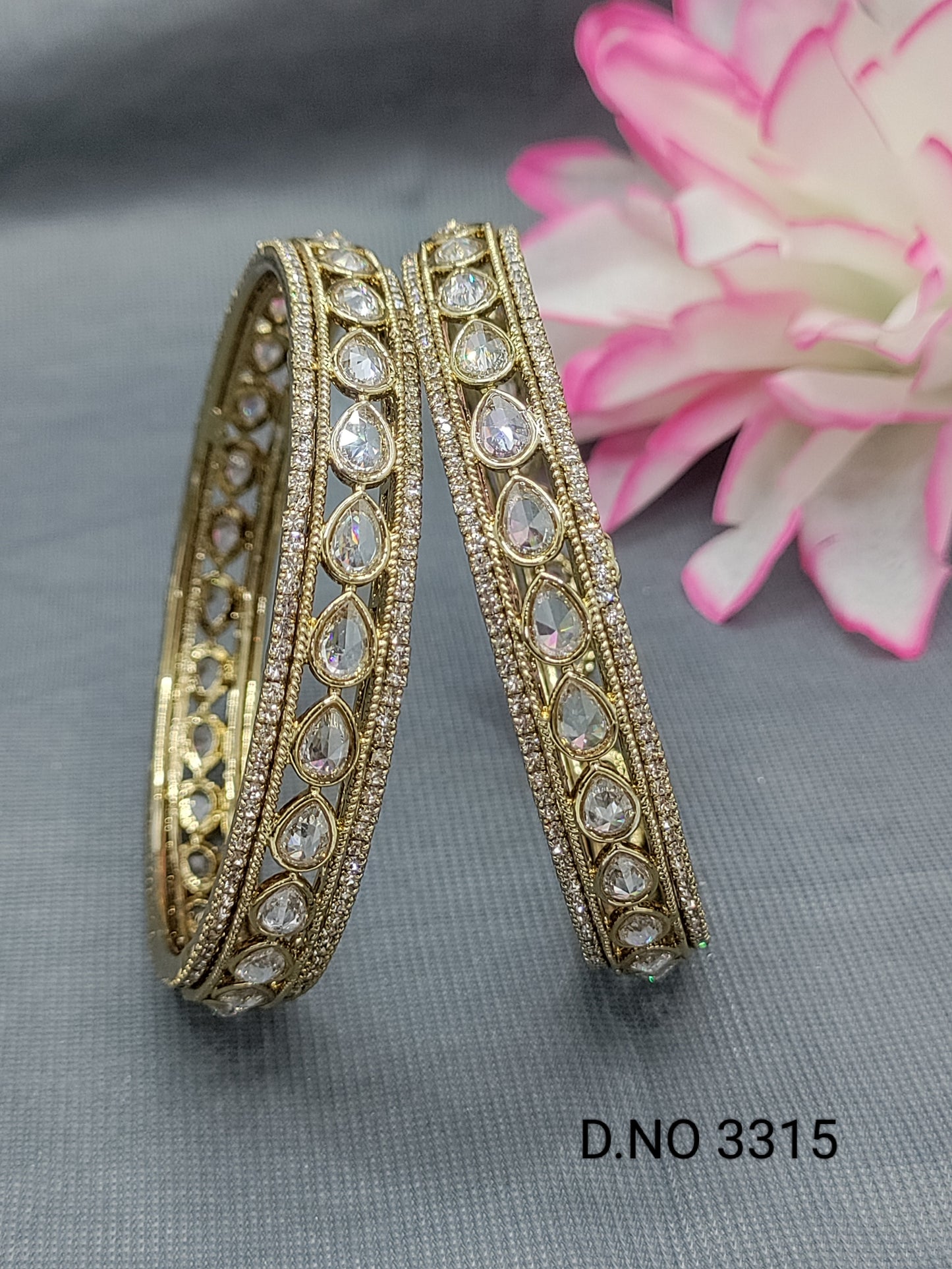 Polki Mehandi Bangles Sku 3315 rchiecreation