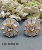 Moissanite Golden Top & Stud Earrings Sku KE 006 DK rchiecreation