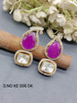 Moissanite Mehandi Earrings Sku 2070 rchiecreation