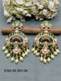 Moissanite Mehandi Earring Sku KE 009 DK rchiecreation