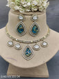 Moissanite Mehandi Necklace Set Sku KN 005 DK rchiecreation