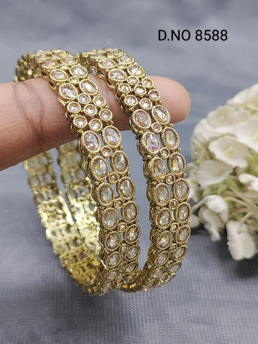 Polki Mehandi Bangles Sku 8588 rchiecreation