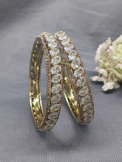 Mehandi Stone Bangle SKU-6066 rchiecreation