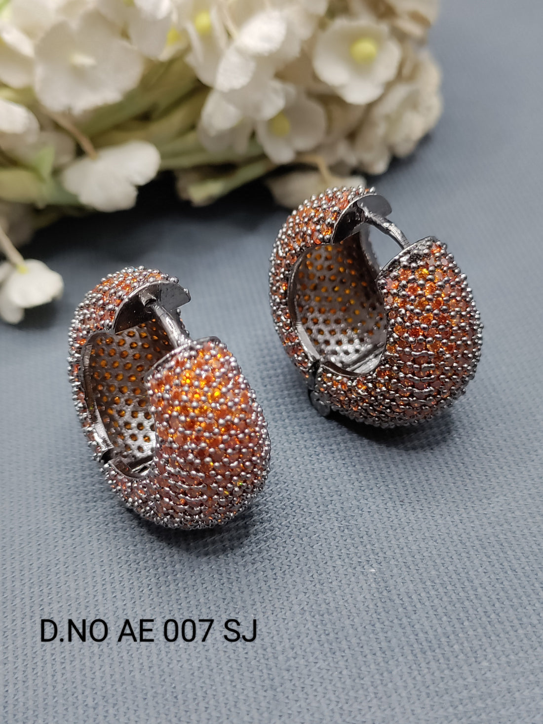 Cz Ad Victorian Earrings Sku AE 007 SJ rchiecreation