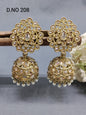 Polki Mehandi Jhumki Earring Sku 208 rchiecreation