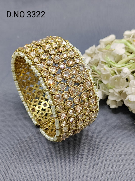 Polki Mehandi Opneble Bangles Sku 3322 rchiecreation