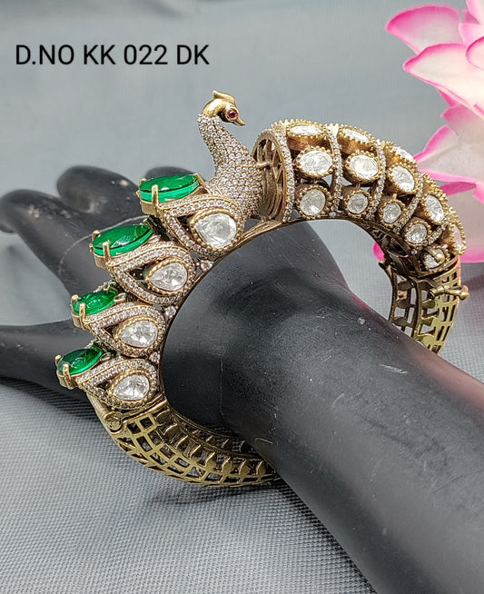 Moissanite Mehandi Opneble kada Sku KK 002 DK rchiecreation