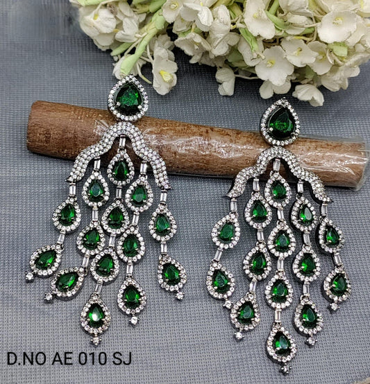 Cz Ad Victorian Earrings Sku AE 010 SJ rchiecreation