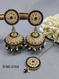 Polki Mehandi Jhumki Earring & Tica Sku 2164 rchiecreation