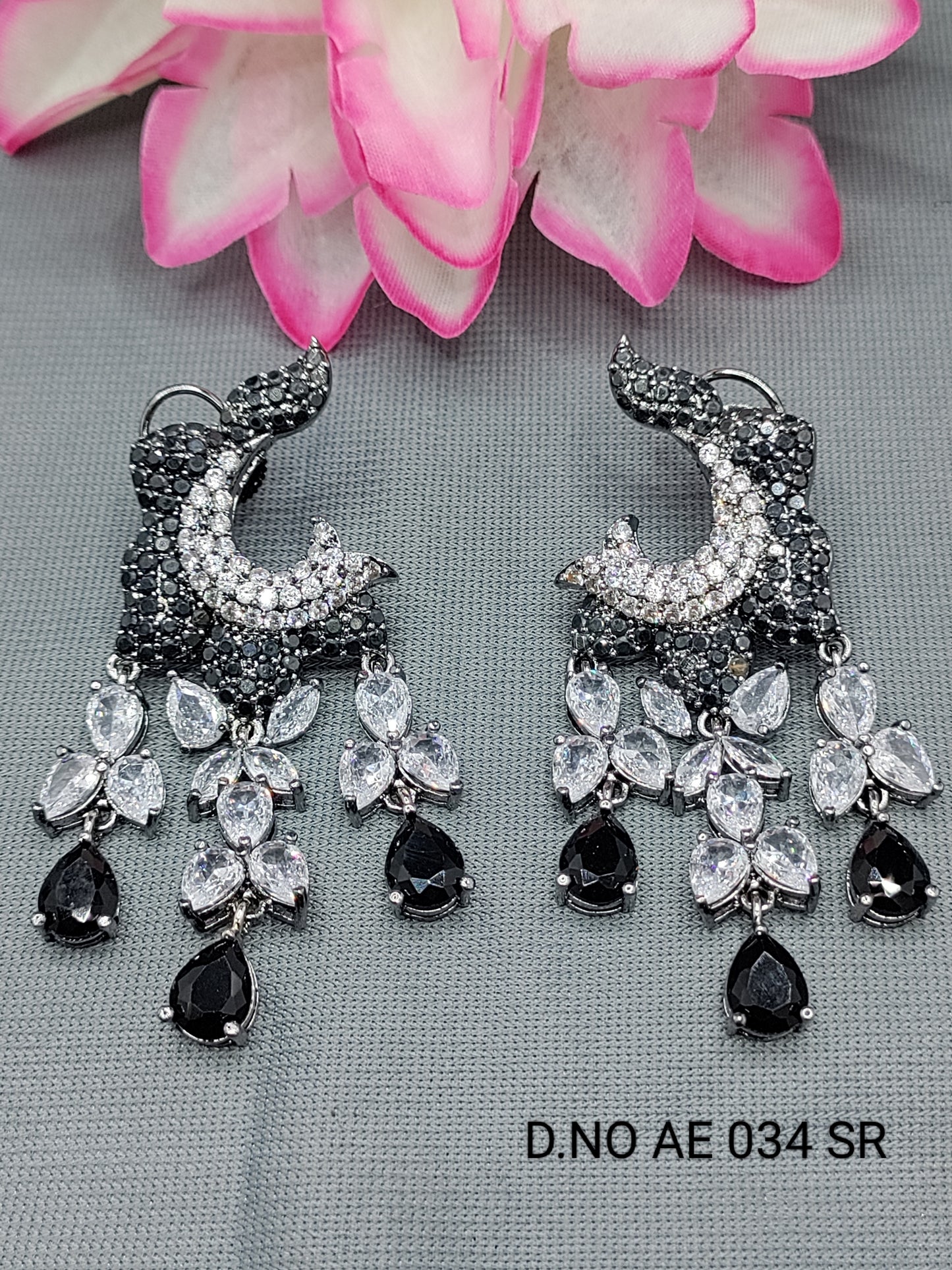 Cz Ad Victorian Earring Sku AE 034 SR rchiecreation